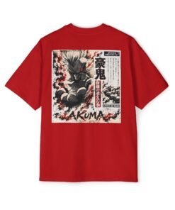Oversized Tee [Back Print] – Street Fighter – Akuma Satsui no Hado - Image 7