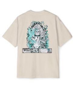 Oversized Tee [Back Print] – Berserk – Griffith White Hawk - Image 9
