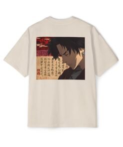 Oversized Tee [Back Print] – Samurai Champloo – Mugen Vagabond - Image 9