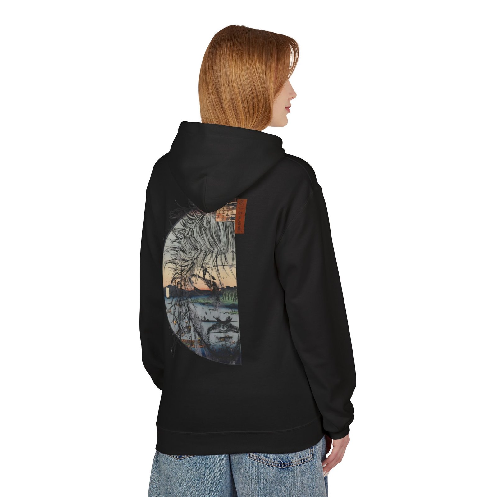 Hoodie – Vagabond – Ukiyo-e Reflection - Image 9