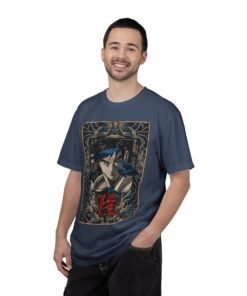 Regular Tee [Front Print] – Street Fighter – Ryu Azure Spirit - Image 15