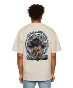 Oversized Tee [Back Print] – Dragon Ball Z – Bardock Oozaru - Image 14