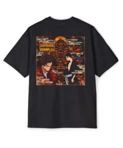 Oversized Tee [Back Print] – Samurai Champloo – Edo Vintage - Image 2