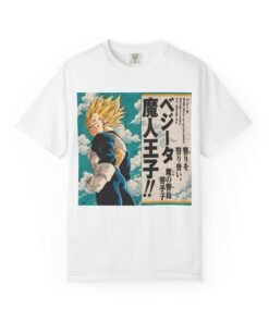 Regular Tee [Front Print] – DBZ – Vegeta Super Saiyan - Image 8