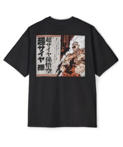 Alternative view of Oversized Tee [Back Print] – DBZ – Goku Super Saiyan